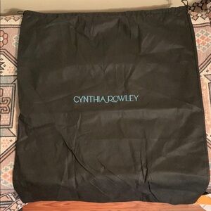 Cynthia Rowley Black Dust Bag with Blue Logo